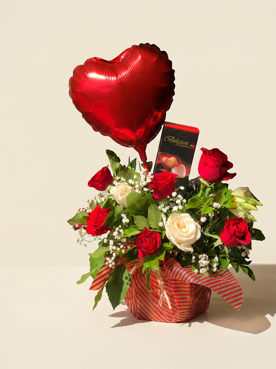 Arreglo de rosas clásico